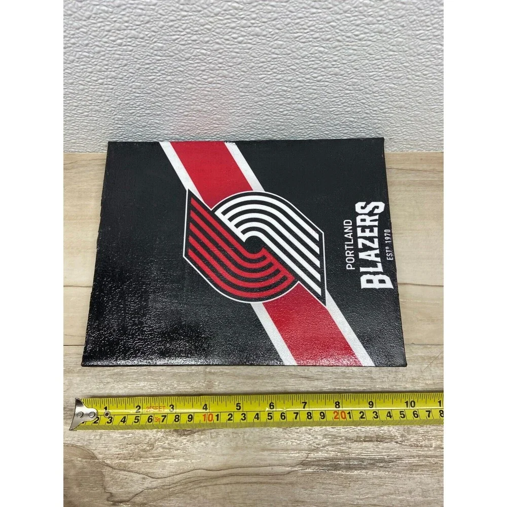 NBA Portland Blazers Framed Logo Sign Painting Wall Decor